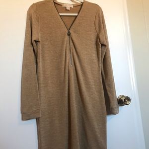 Michael Kors sweater dress with front zipper